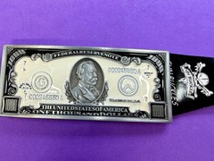 $1,000 US Dollar Federal Reserve Note The United States of America Belt Buckle