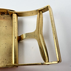 Anson Old Grand Dad Bourbon Belt Buckle Head Of The Bourbon Family Gold Tone