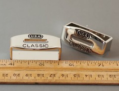 New 1 1/2&Prime; 38mm belt keepers(2 pcs set)(#51B) for man/women belt nickel finish