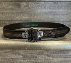 Lot Of 3 Harley-Davidson Flying Piston Shield lone Star Wings Belt Buckles