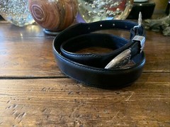 James Reid style XLWage Sterling Silver overlay Belt buckle set 29-31-✅