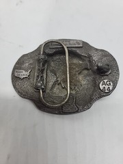 Arroyo Grande Buckle Co Eagle 1990 Belt Buckle AG44 Heavy Pewter 3D Vintage EUC