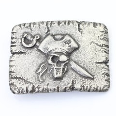 Pirate Belt Buckle, Pirate Skull Skull, Dark – Sailor & Skull Design