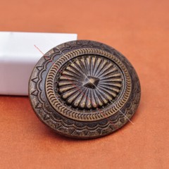 Retro Brass Western Indian Art Flower Cowboy Leather Belt Buckle Fit 40mm Belt