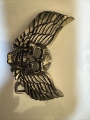 ROCK REBEL BELT BUCKLE Wings DESIGN WITH SKULL