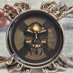 Skull Finger Hand Bones Resin Pewter Belt Buckle Punk Rocker Goth Skeleton Bones