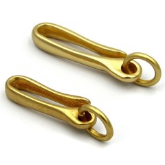 Brass Fish Hook Belt Clip Keychain Holder Key Manager lot
