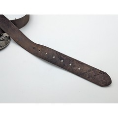 Levi&rsquo;s Leather Belt Mens Size 46 48 Independent Cross Buckle Removable Skatboard