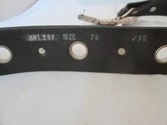 Harley Davidson Buckle & Black Belt Grommet & HD Logo Genuine Leather Size 30