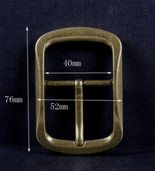 Antique Brass Classic Pin Buckle for Leather Belt Replacement Fit 40mm Strap