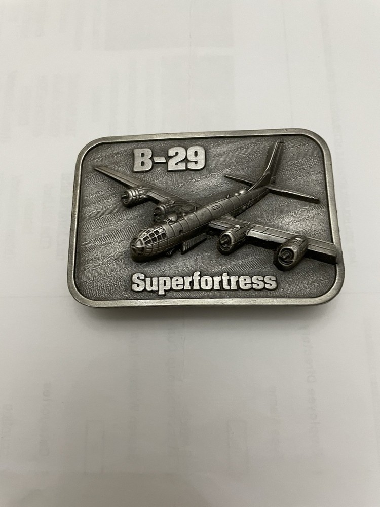 B – 29 Super fortress Pewter Belt Buckle