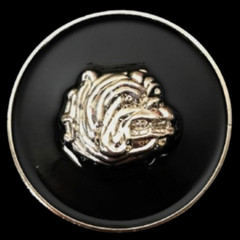 Bulldog Dogs Spike Collar Pet Animal Belt Buckle
