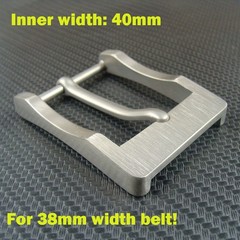 Titanium Pin Single Tongue Buckle Anti allergy Belt Buckle for 1.5&Prime; Belt Z295A