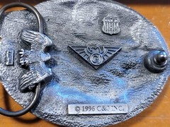 Vtg Rock N Roll Belt Buckle 1996 Made In USA C&J Inc.