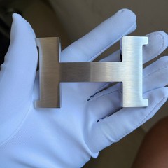 NEW 38mm H Silver Brushed Constance Belt Buckle