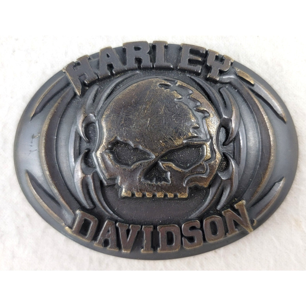 Harley Davidson Willie G Skull Belt Buckle 2008 Brass 97830-08VM