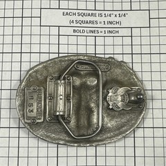 1982 mechanic Belt Buckle The Great American USA 853 Hi Power Super Tuned