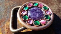 Atlantis Gemstone belt buckle -Handmade- RT ARTISAN WORKS
