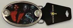 MICHAEL JACKSON MJ King of Pop THRILLER Adult Unisex METAL BELT BUCKLE 4&Prime; New