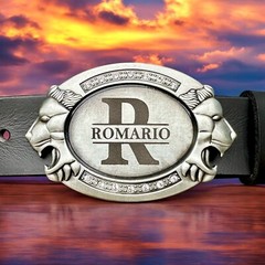 Engraved Belt Buckle Custom Personalized Monogramed Western Buckle For 1.5&Prime; Belt