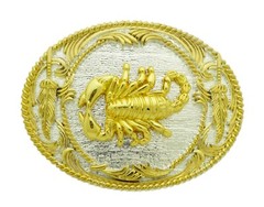 New Men Women Scorpion Belt Buckle Western Cowboy Cowgirl Rodeo Texan Gold Metal