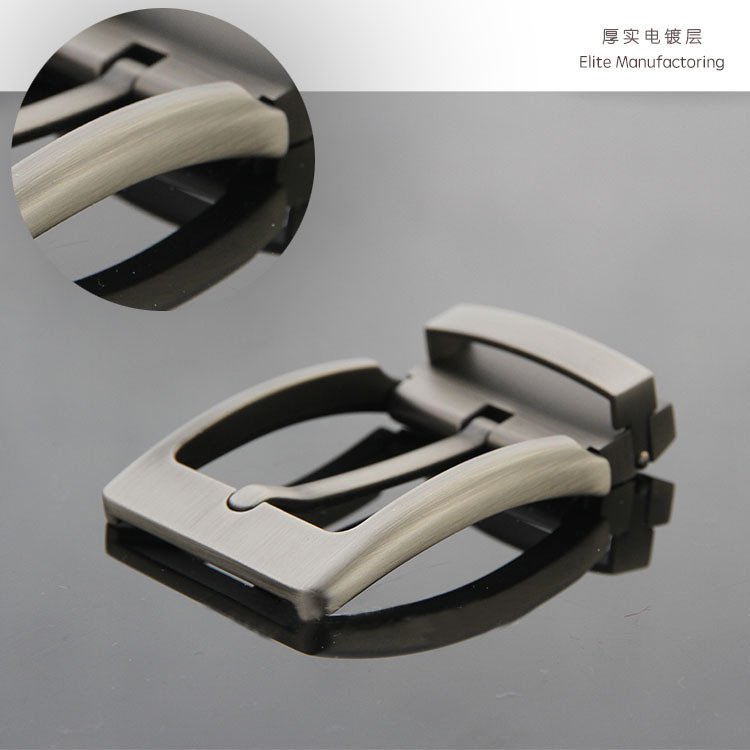 1PCS Silver Gray Quality Pin Buckle for Mens Belt #94155