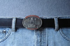 VTG 1989 South Dakota Centennial Limited Edition Pewter Belt Buckle