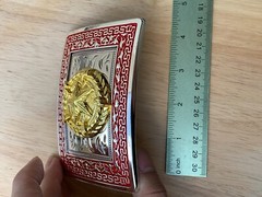 Western Buckle Silver Gold Red Texas Lone Star Cowboy Fit 2 » Hebillas Vaqueras