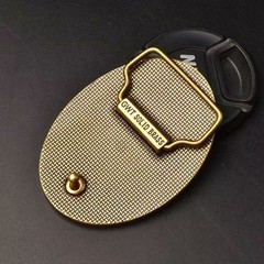 Men&rsquo;s pure brass smooth buckle belt headChinese zodiac ox belt head plate buckle