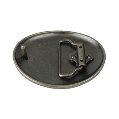 Southwestern Turquoise Beads Oval Belt Buckle Antique Silver Fits 1.5 inch Belts