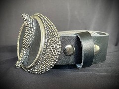 “Alien Excavation” OOAK Belt Buckle 4.5” Sculptural Textured Darren McNeese