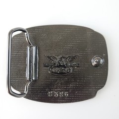 NEW Vietnam Veteran Enamel « We Served Our Time in Hell » Made in USA Belt Buckle