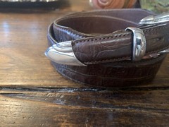 Old Pawn James Reid Style Sterling Silver Belt Buckle Nu Belt 35-38-1.3/8”-1”✅
