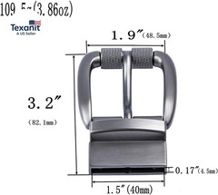 1.5&Prime;(40Mm) Belt Buckle Men&rsquo;S Reversible Replacement Single Prong Buckle Roller C
