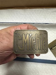 Vintage The Miehle Belt Buckle Lot of 3 Buckles