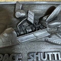 1980 belt buckle NASA Space Shuttle 3.25&Prime; long great condition unused