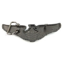 Grenade Angel Wings Belt Buckle Military Memorial Silver Tone Fits 1.5&Prime; Belt