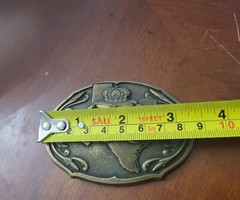 Vintage Bronze Crown Royal Belt Buckle
