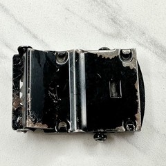Black Web Clamp Military Style Slide Belt Buckle Simple Basic Unisex