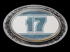 KL15150 REALLY NICE WESTERN STYLE ***NASCAR #17 – MATT KENSETH*** BELT BUCKLE