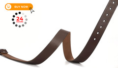 CHAOREN Western Belts for 36-38 (Fits Pants Size 34-36), Full Grain Coffee