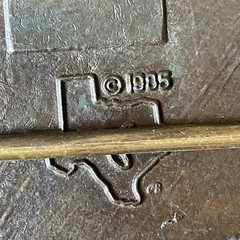Vtg NRA Solid Brass LIFE MEMBER Belt Buckle Collectors USA Norman Foundry 1985