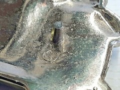 Silver Metal Motorcycle Fashion Bell Buckle NEW w/ Black Lacquer Fits 1½ » Belt