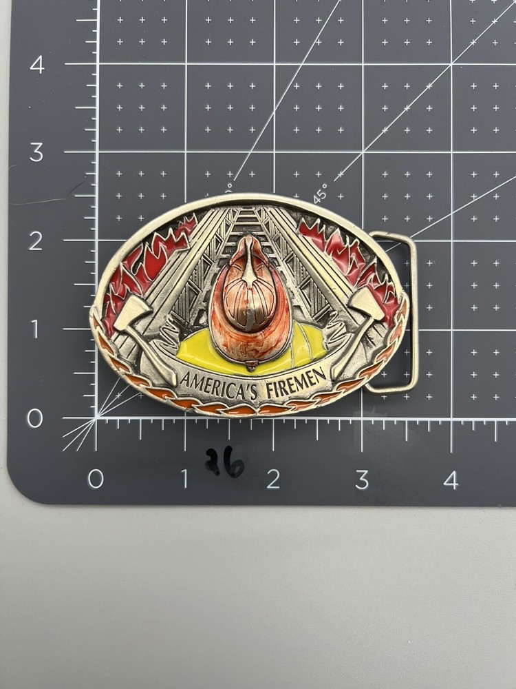 Vintage America&rsquo;s Fireman Belt Buckle (26)