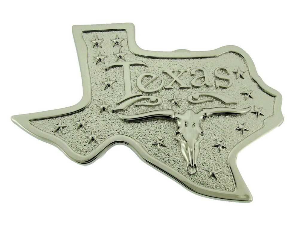 Bull Longhorn Lonestar Deputy Sheriff Chief Badge Belt Buckle Western Cowboy Cop