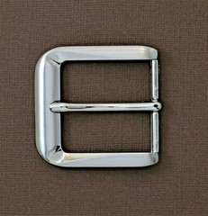 New man/woman 1 1/2&Prime;solid pin buckle(#70) brushed nickel finish casual jean USA