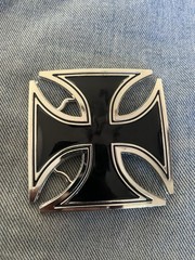 IRON CROSS BELT BUCKLE maltese cross chopper motorcycle outlaw biker buckle