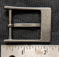 GENUINE COLE HAAN MENs REPLACEMENT BELT BUCKLE METAL SOLID BRUSHED GUNMETAL GRAY