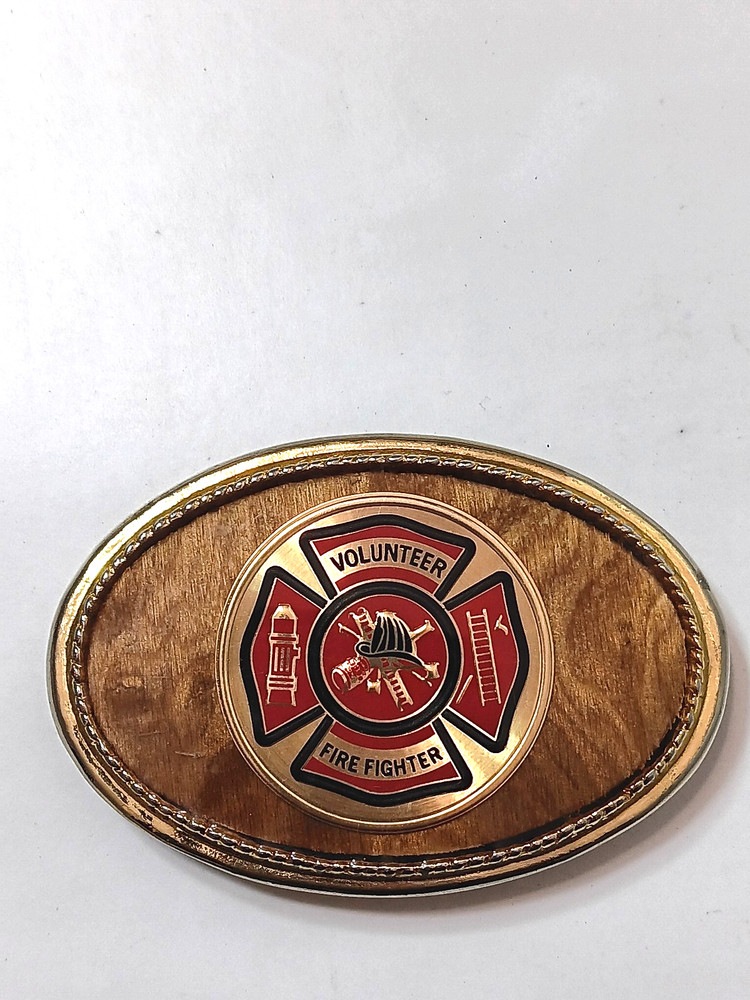 Volunteer Fire Fighter Belt Buckle