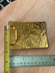 Western Buckle Gold Silver Red Horse Head Cowboy Buckle 2 » Hebilla Vaquero